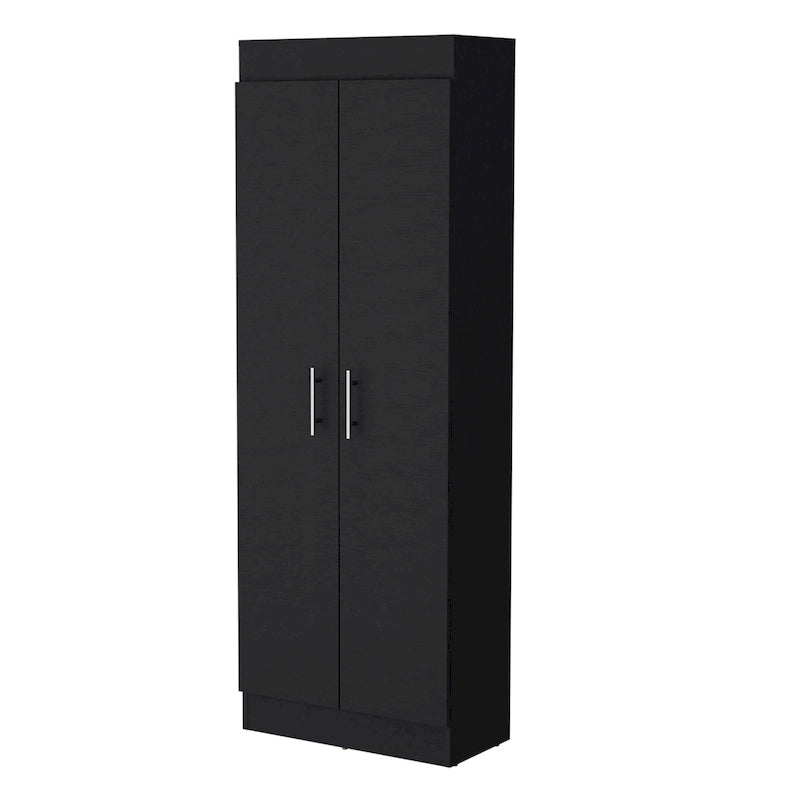 White 5-Shelf Storage Pantry Cabinet
