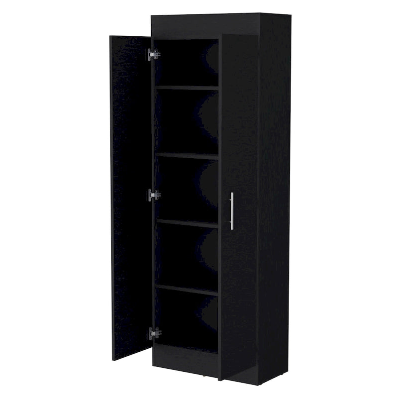 White 5-Shelf Storage Pantry Cabinet