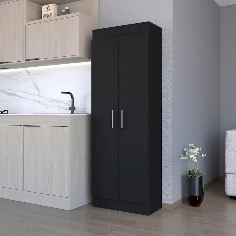 White 5-Shelf Storage Pantry Cabinet