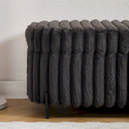 49.2W Oversized Storage Ottoman,Modern Footstool Bench with Metal Legs