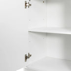 Tall Bathroom Storage Cabinet with Doors and shelf, Freestanding Bathroom Cabinet, Tilt-Out Laundry Hamper