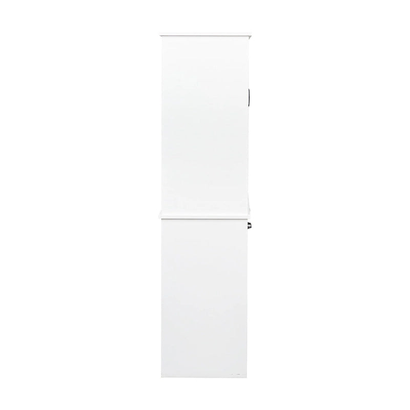 Tall Bathroom Storage Cabinet with Doors and shelf, Freestanding Bathroom Cabinet, Tilt-Out Laundry Hamper