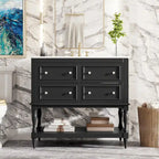 36 Bathroom Vanity Cabinet with Sink Combo Set, Undermount Ceramic Sink, Free Standing Vanity Set with 4 Drawers