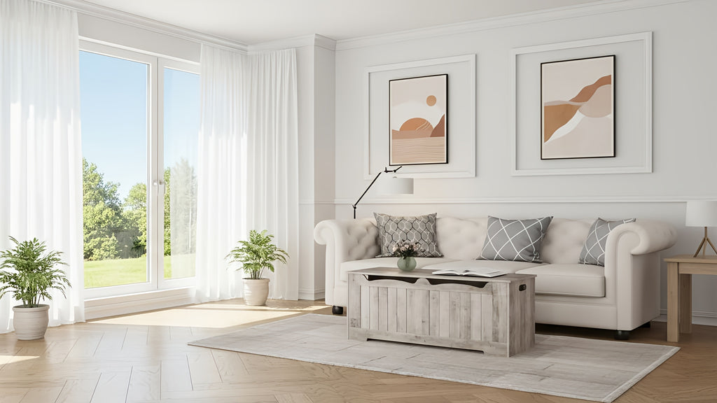 Shoe Bench for Entryway - 15.7D x 39.4W x 19.2H
