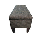 10-button Tufted Upholstered Long Storage Bench Ottoman