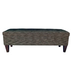 10-button Tufted Upholstered Long Storage Bench Ottoman
