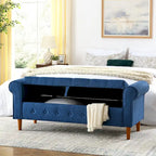 62 Bedroom tufted Button Storage Bench