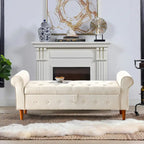 62 Bedroom tufted Button Storage Bench