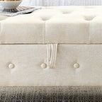 62 Bedroom tufted Button Storage Bench