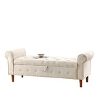 62 Bedroom tufted Button Storage Bench