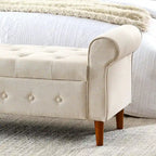 62 Bedroom tufted Button Storage Bench