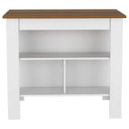 2-Piece Kitchen Set with Kitchen Island and Utility Sink Cabinet