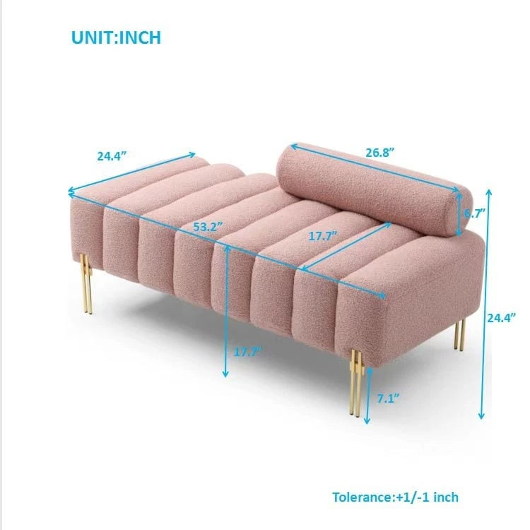 Width Modern End of Bed Bench