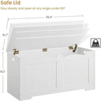 Shoe Bench for Entryway - 15.7D x 39.4W x 19.2H