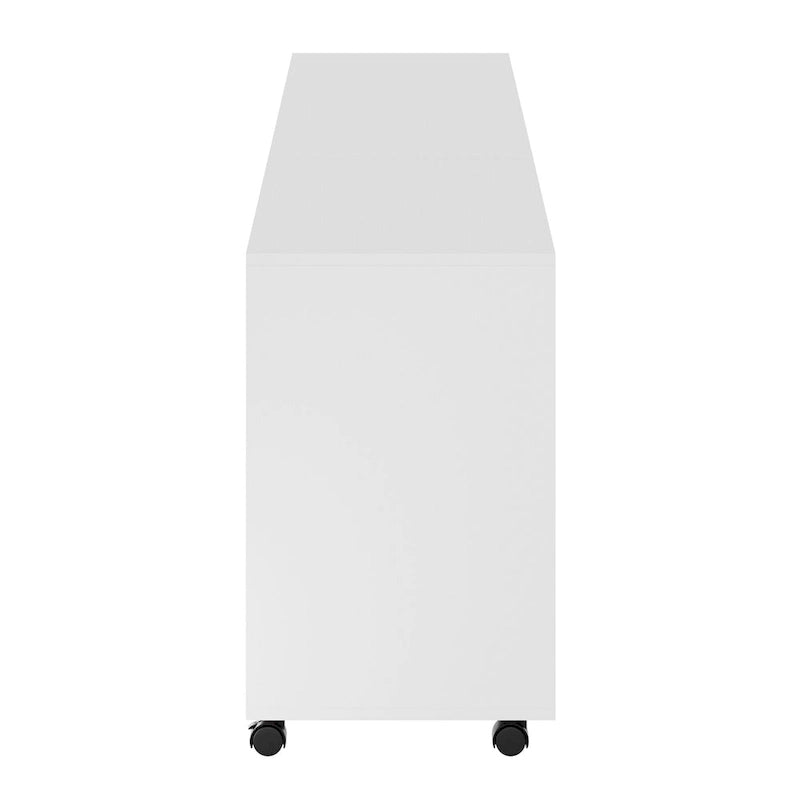 White Mobile Storage Cabinet Set - 3 Piece Multi-Drawer