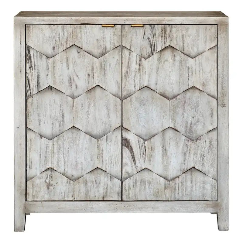 Smoked Ivory Console Cabinet