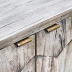 Smoked Ivory Console Cabinet