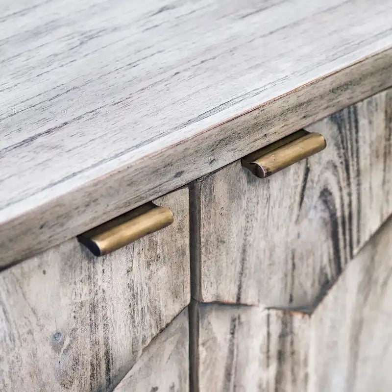 Smoked Ivory Console Cabinet