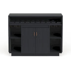 Contemporary Black 47-inch 4-shelf Dining Buffet
