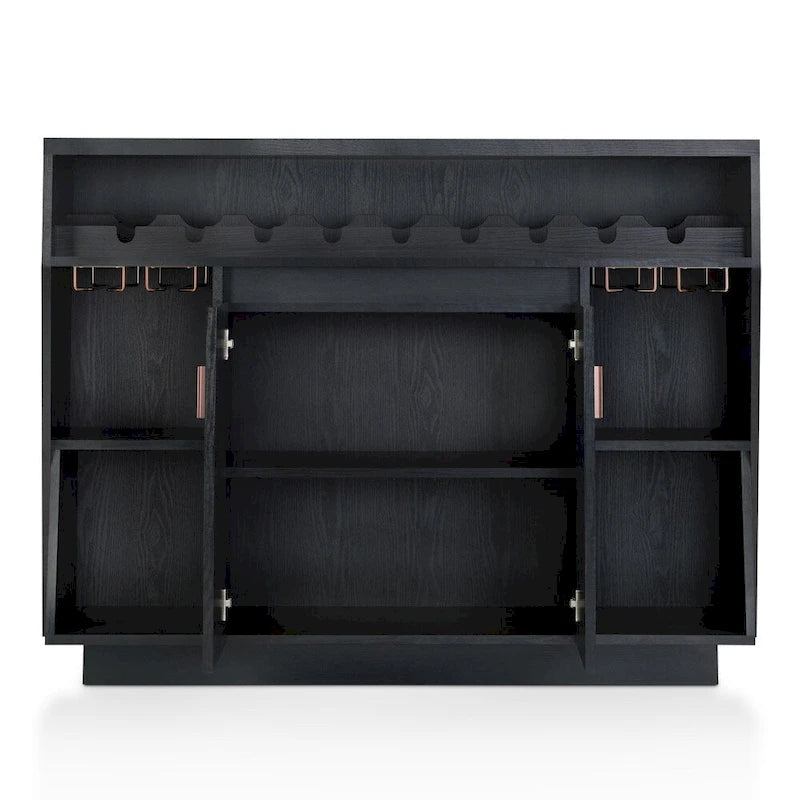 Contemporary Black 47-inch 4-shelf Dining Buffet