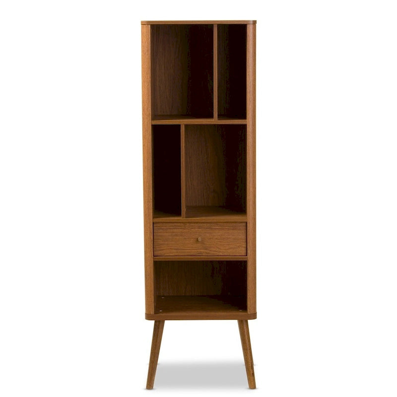 Mid-century Retro Modern 1-drawer Sideboard Storage Cabinet Bookcase Organizer