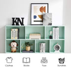 3-Tier Storage Bookcase for Kids, Simple Wood Display Cabinet for Bedroom