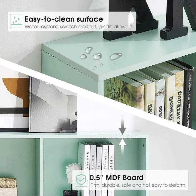 3-Tier Storage Bookcase for Kids, Simple Wood Display Cabinet for Bedroom
