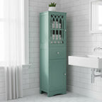 64 Tall Freestanding Bathroom Cabinet with Drawer and Adjustable Shelf