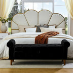 Bedroom Tufted Button Storage Bench