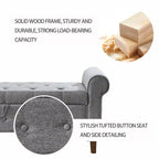 Bedroom Tufted Button Storage Bench