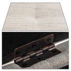 Modern Stylish Upholstered Storage Bench with Flip Top