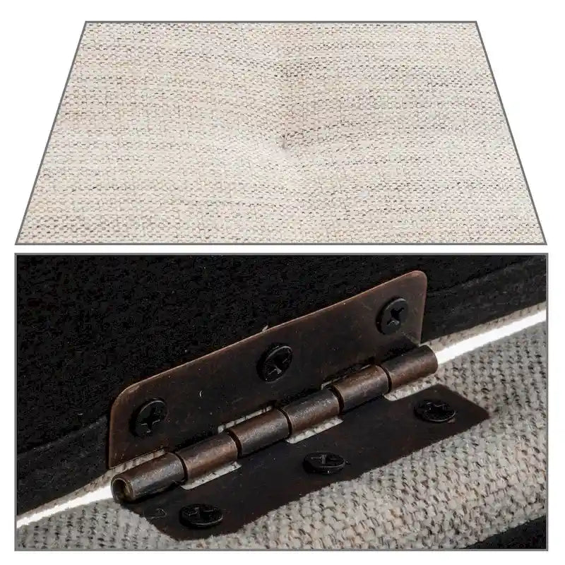 Modern Stylish Upholstered Storage Bench with Flip Top