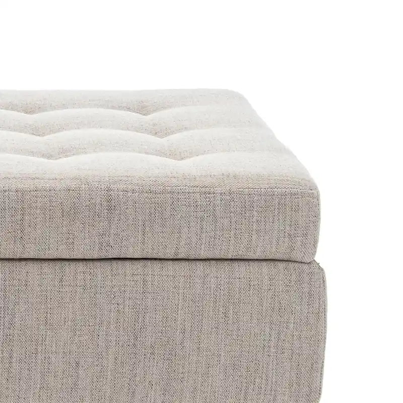 Modern Stylish Upholstered Storage Bench with Flip Top