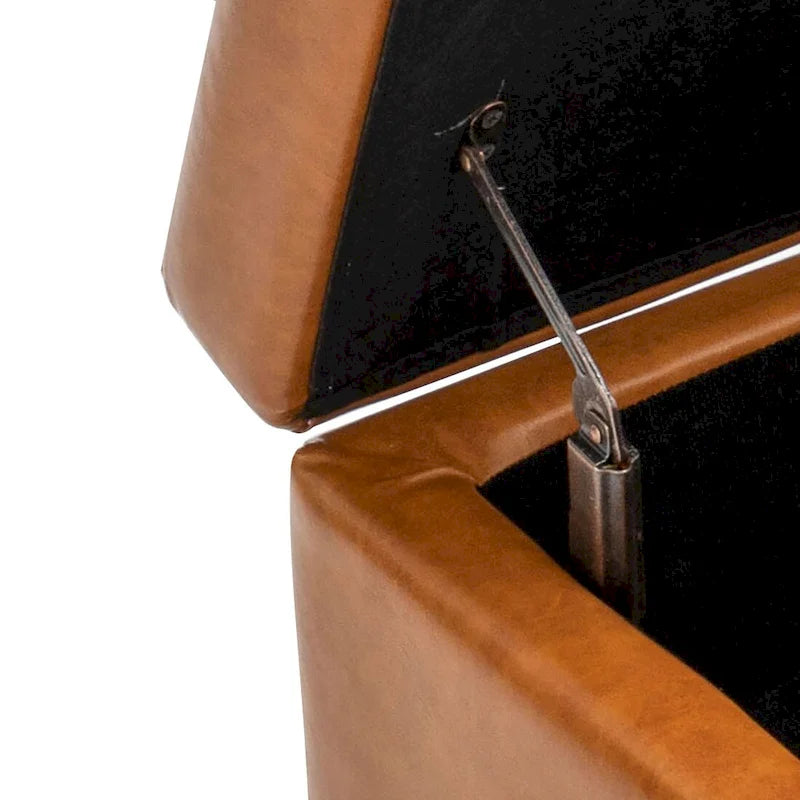 Modern Stylish Upholstered Storage Bench with Flip Top