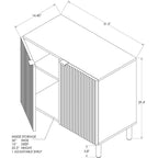 Black Cabinet 2 Door