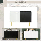 Modern Simple Sideboard Cabinet with Adjustable Shelves for Living Room, Dining Room