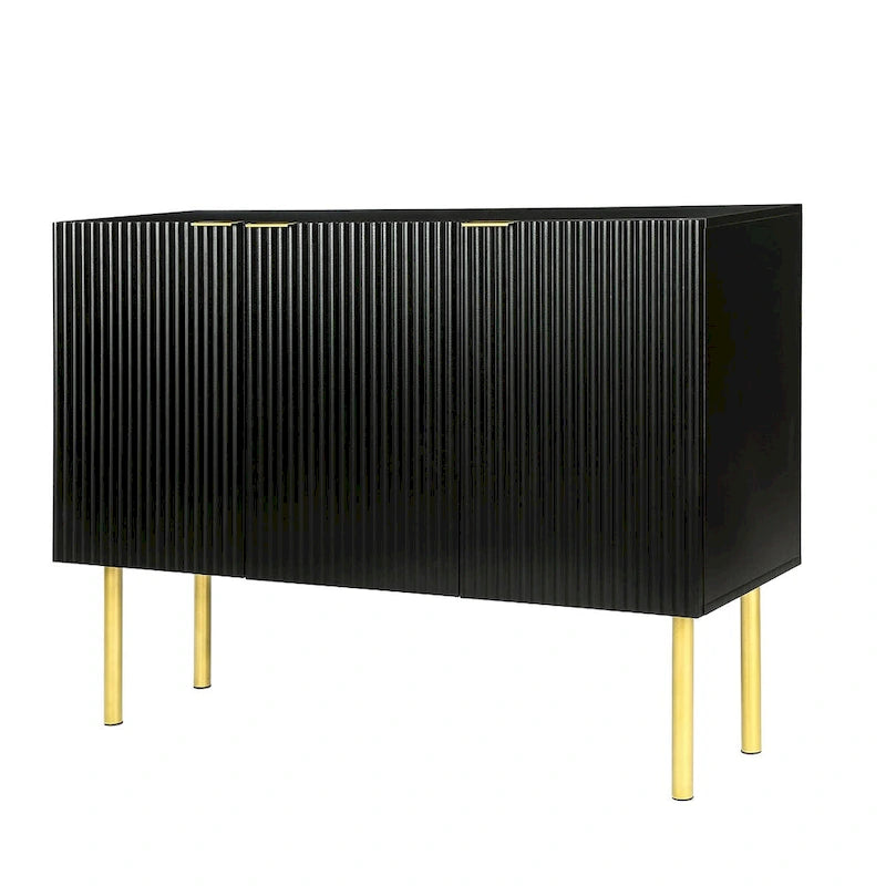 Modern Simple Sideboard Cabinet with Adjustable Shelves for Living Room, Dining Room