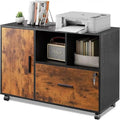 1-Drawer Wood Lateral Filing Cabinet - 15.8D x 36.6W x 25H