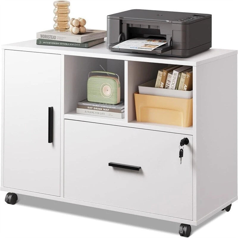 1-Drawer Wood Lateral Filing Cabinet - 15.8D x 36.6W x 25H