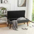 Faux Leather Bed Bench with Storage