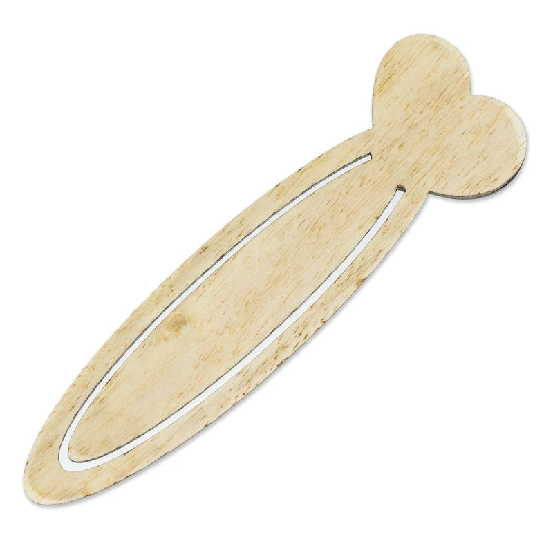 Happy Heartbeats Recycled Teak Wood Bookmark