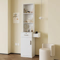 15.67 in. W x 70.87 in. H MDF Freestanding Linen Cabinet with Multi-layer Storage