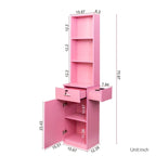 15.67 in. W x 70.87 in. H MDF Freestanding Linen Cabinet with Multi-layer Storage