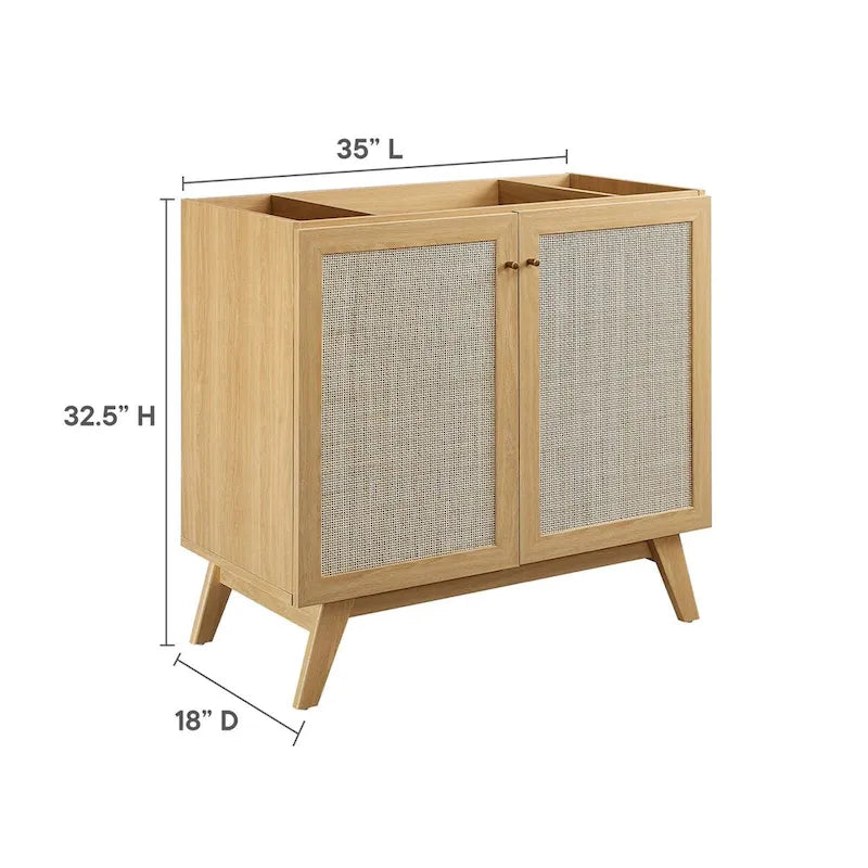 36 Bathroom Vanity Cabinet (Sink Basin Not Included)