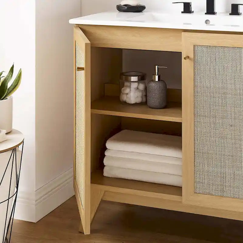 36 Bathroom Vanity Cabinet (Sink Basin Not Included)