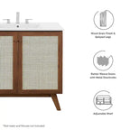 36 Bathroom Vanity Cabinet (Sink Basin Not Included)