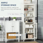 Tall Bathroom Storage Cabinet - 11.75D x 20.75W x 63.75H