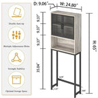 Bathroom Organizer Over Toilet - 9.06D x 24.8W x 65H